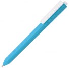 Ручка шариковая Corner, голубая с белым