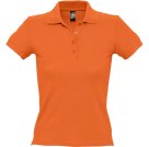 Рубашка поло женская PEOPLE 210, оранжевая