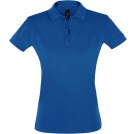 Рубашка поло женская PERFECT WOMEN 180 ярко-синяя