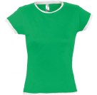Футболка женская MOOREA 170, ярко-зеленая с белым
