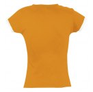 Футболка женская MOOREA 170, оранжевая с белым