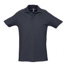 Рубашка поло мужская SPRING 210, темно-синяя (navy)