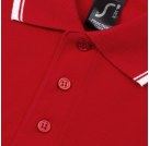 Рубашка поло мужская PRACTICE 270, красная с белым