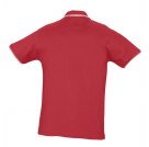 Рубашка поло мужская PRACTICE 270, красная с белым