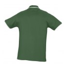 Рубашка поло мужская PRACTICE 270, зеленая с белым
