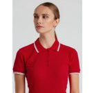 Рубашка поло женская PRACTICE WOMEN 270, красная с белым