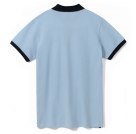 Рубашка поло PRINCE 190, голубая с темно-синим