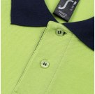 Рубашка поло PRINCE 190, зеленое яблоко с темно-синим