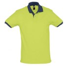 Рубашка поло PRINCE 190, зеленое яблоко с темно-синим