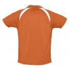 Рубашка поло спортивная PALLADIUM 140, оранжевая с белым