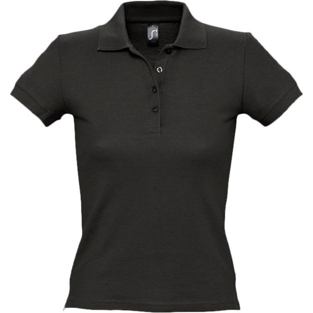 Рубашка поло женская PEOPLE 210, черная