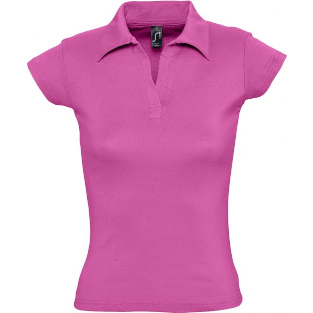 Рубашка поло женская PRETTY 220, ярко-розовый