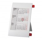 Календарь настольный на 2 года; белый с красным