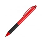 Ручка пластиковая шариковая «Band» с грипом, красный/черный