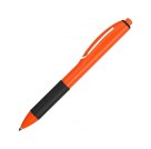 Ручка пластиковая шариковая «Band» с грипом, оранжевый/черный