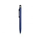 Ручка-стилус металлическая шариковая «Poke», синий/черный