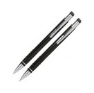 Набор «Онтарио»:ручка шариковая,карандаш в футляре черный