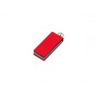 Флешка с мини чипом, минимальный размер, цветной  корпус, 16 Гб, красный