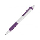 Ручка пластиковая шариковая «Centric» с грипом, белый/фиолетовый