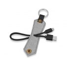 Кабель-брелок USB-MicroUSB «Pelle», черный