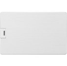Флеш-карта USB 2.0 16 Gb в виде металлической карты Card Metal, серебристый