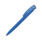 Ручка шариковая трехгранная UMA «TRINITY K transparent GUM», soft-touch, синий