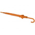 Зонт-трость полуавтоматический с пластиковой ручкой, оранжевый