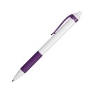 Ручка пластиковая шариковая «Centric» с грипом, белый/фиолетовый