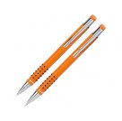 Набор «Онтарио»:ручка шариковая,карандаш в футляре оранжевый