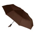 Зонт складной автоматический, коричневый