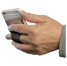 Картхолдер для телефона с отверстием для пальца, черный