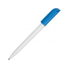 Ручка пластиковая шариковая Миллениум Color CLP, белый/голубой