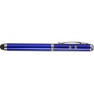 Ручка шариковая с фонариком, лазерной указкой и стилусом для емкостного экрана, синяя
