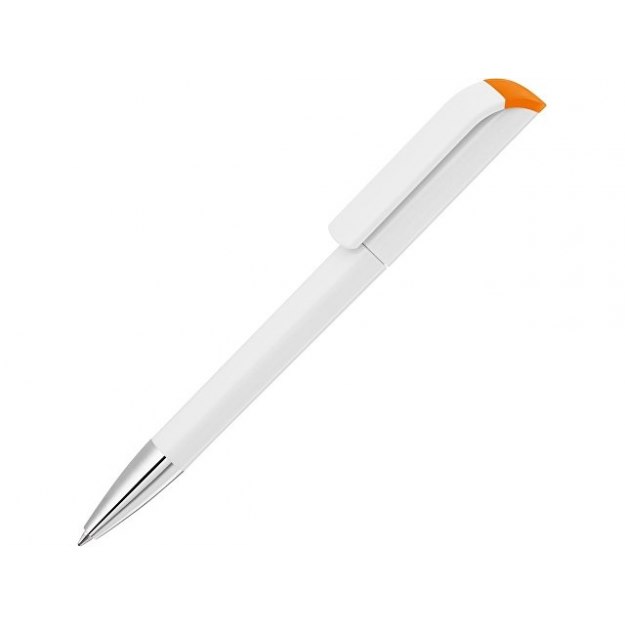 Ручка шариковая UMA «EFFECT SI», белый/оранжевый