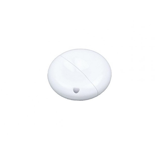 Флешка промо круглой формы, 32 Гб, белый