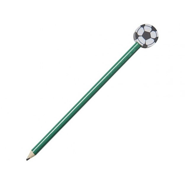 Карандаш «Футбольный мяч», зеленый