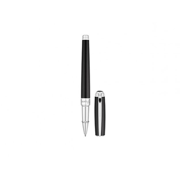 Ручка роллер Line D Medium, черный/серебристый