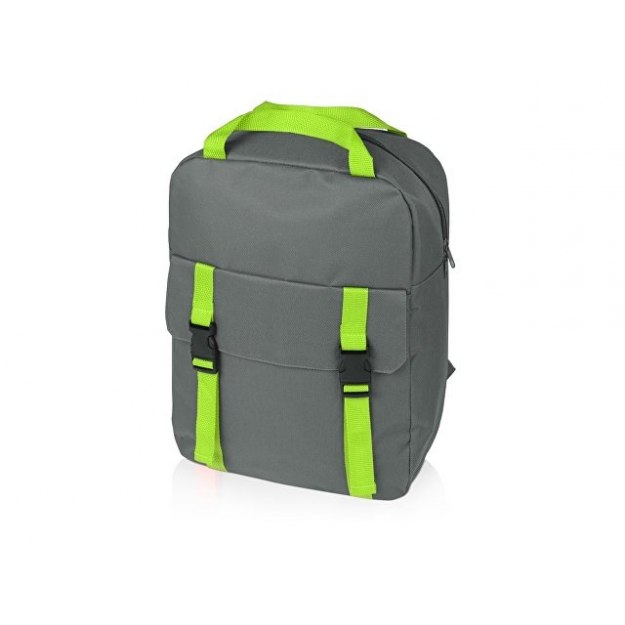Рюкзак «Lock», серый/зеленое яблоко