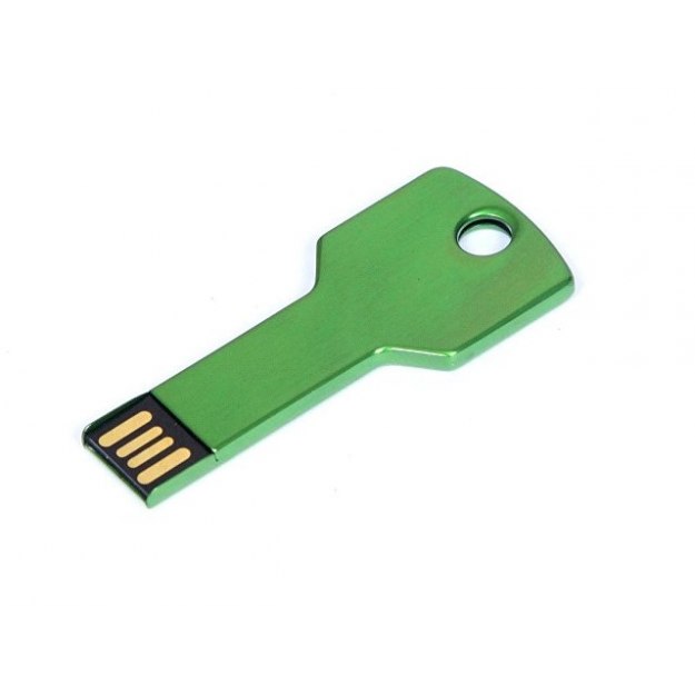 Флешка в виде ключа, 64 Гб, зеленый