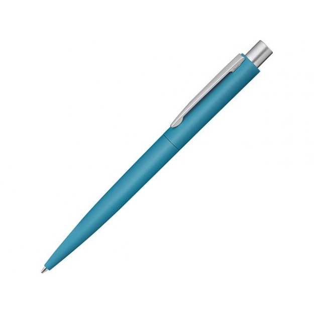 Ручка шариковая металлическая LUMOS soft-touch, голубой