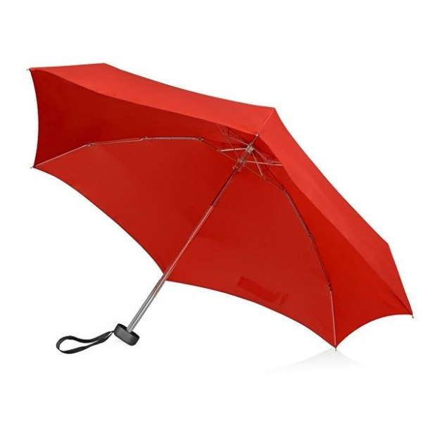 Зонт складной Frisco, механический, 5 сложений, в футляре, красный