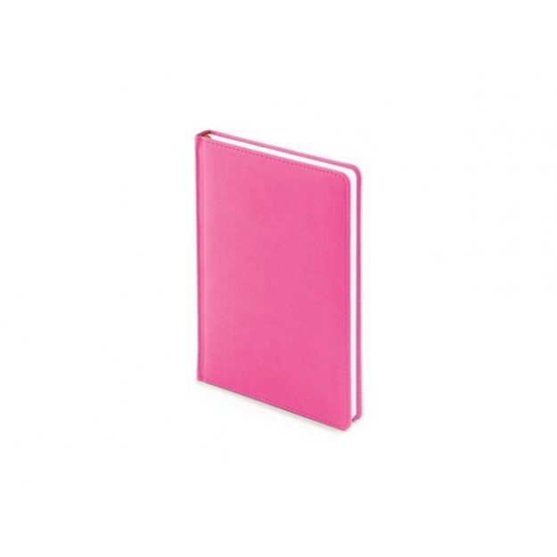 Ежедневник недатированный А5+ «Velvet», розовый флуор