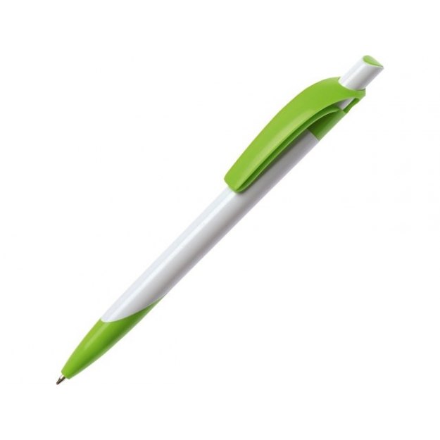 Ручка шариковая «Тироль» белая/светло-зеленая