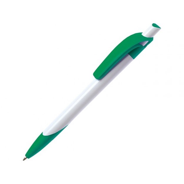 Ручка шариковая «Тироль» белая/зеленая