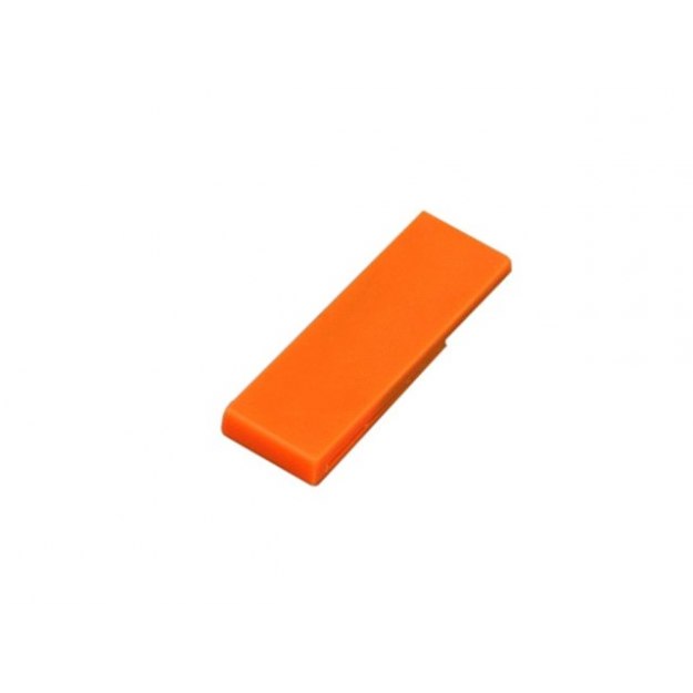 Флешка промо в виде скрепки, 32 Гб, оранжевый
